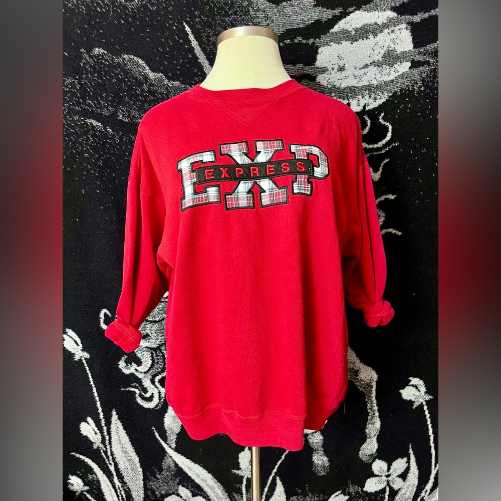 VTG 1990s Express Red Sweatshirt